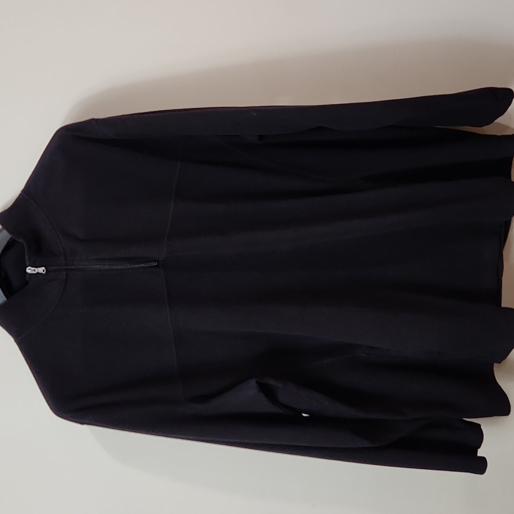 Croft & Barrow Black Fleece Textured Pullover